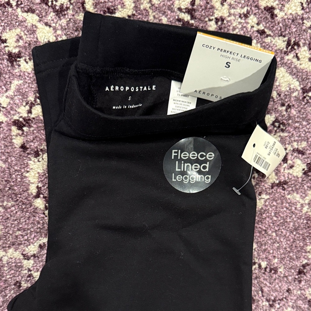 Aeropostale Black Cozy Leggings
